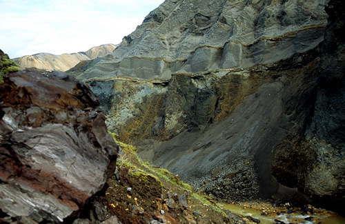 Schlucht Brandsgil, Landmannalaugar