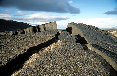 Lavakruste in der Vikursandur